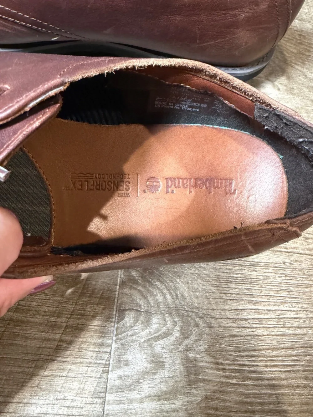 Timberland SensorFlex Brown leather lace up oxfords men’s size 8